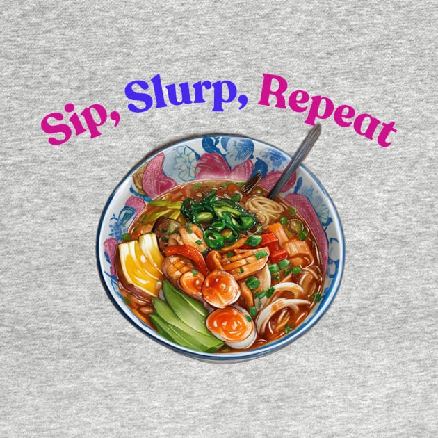 Ramen Sip Slurp Vintage Japan Since Japanese by Flowering Away